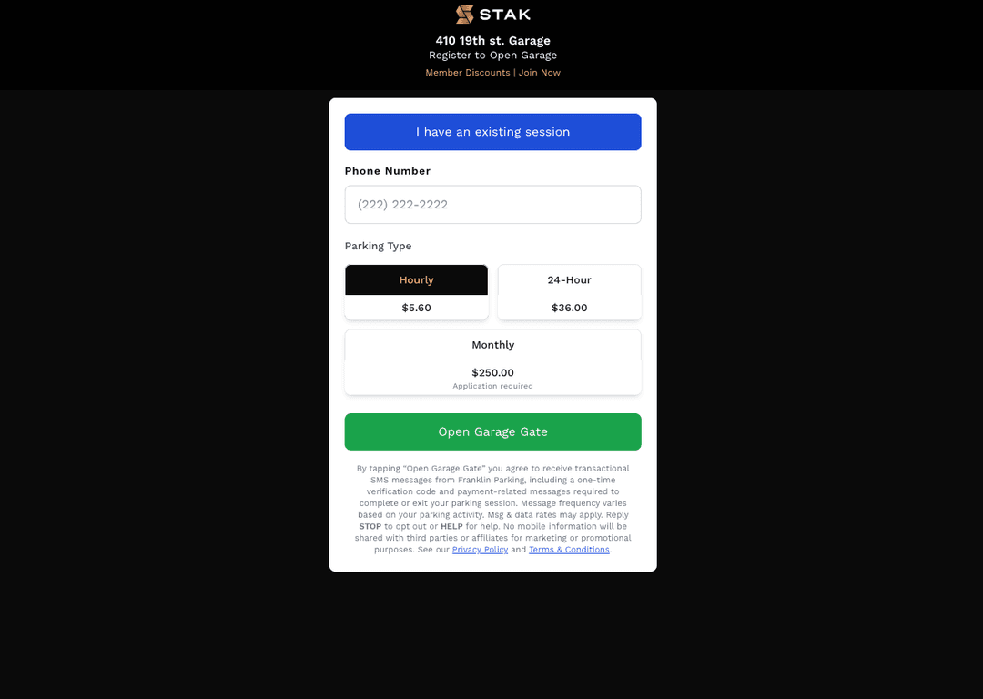 STAK Web Portal