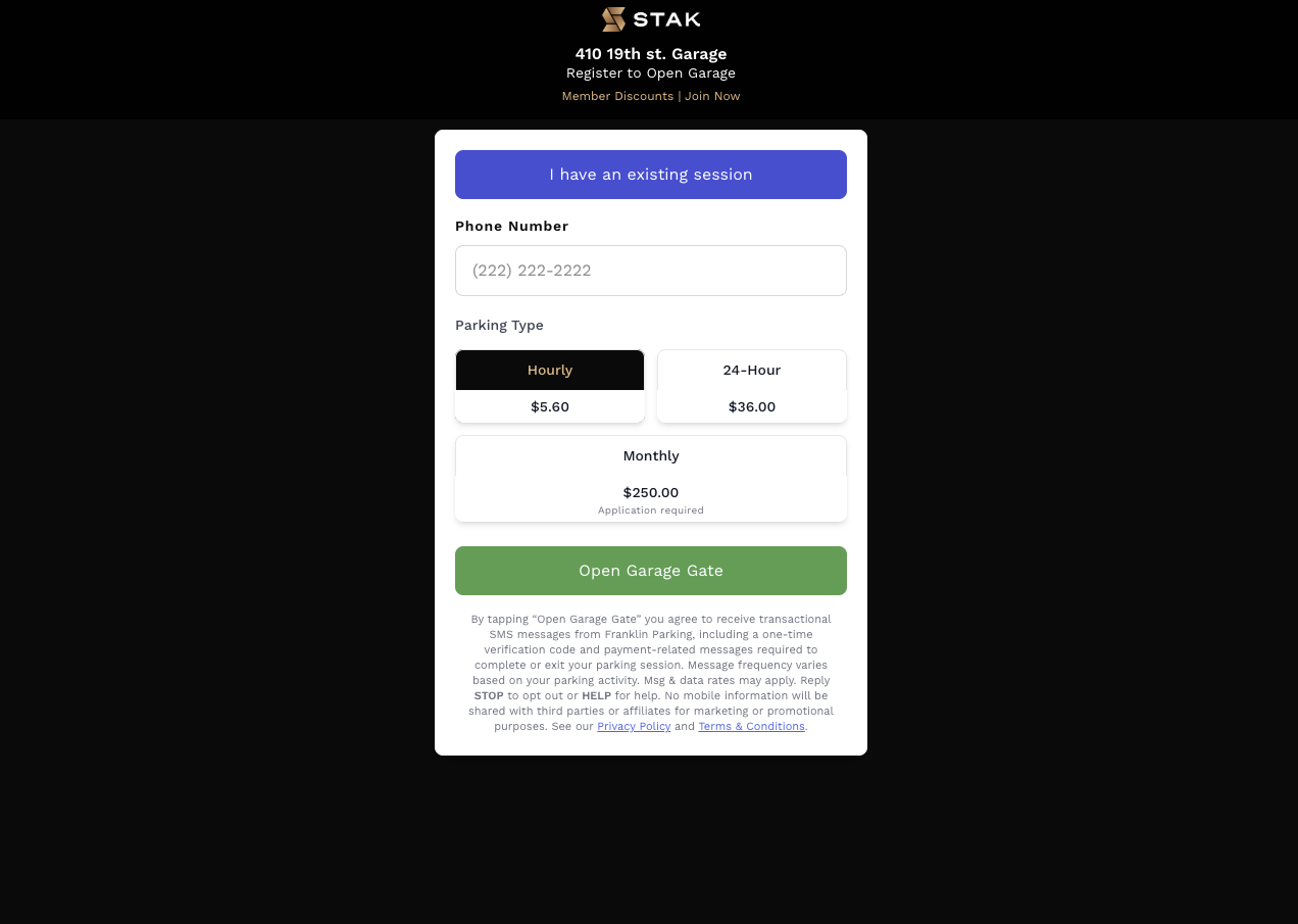 STAK Web Portal